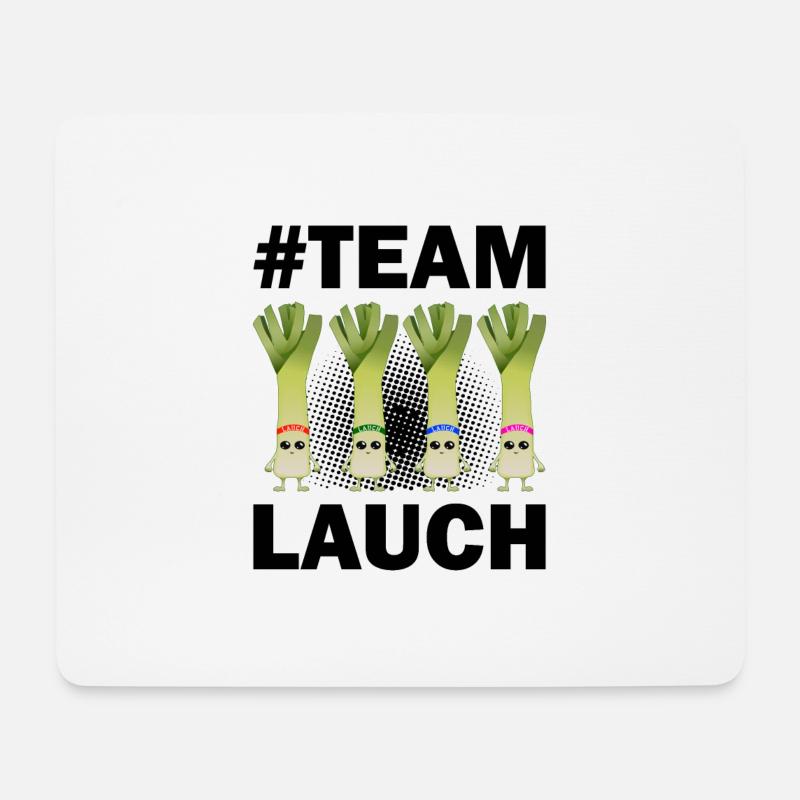 Team Lauch - Mousepad (Querformat) - Weiß