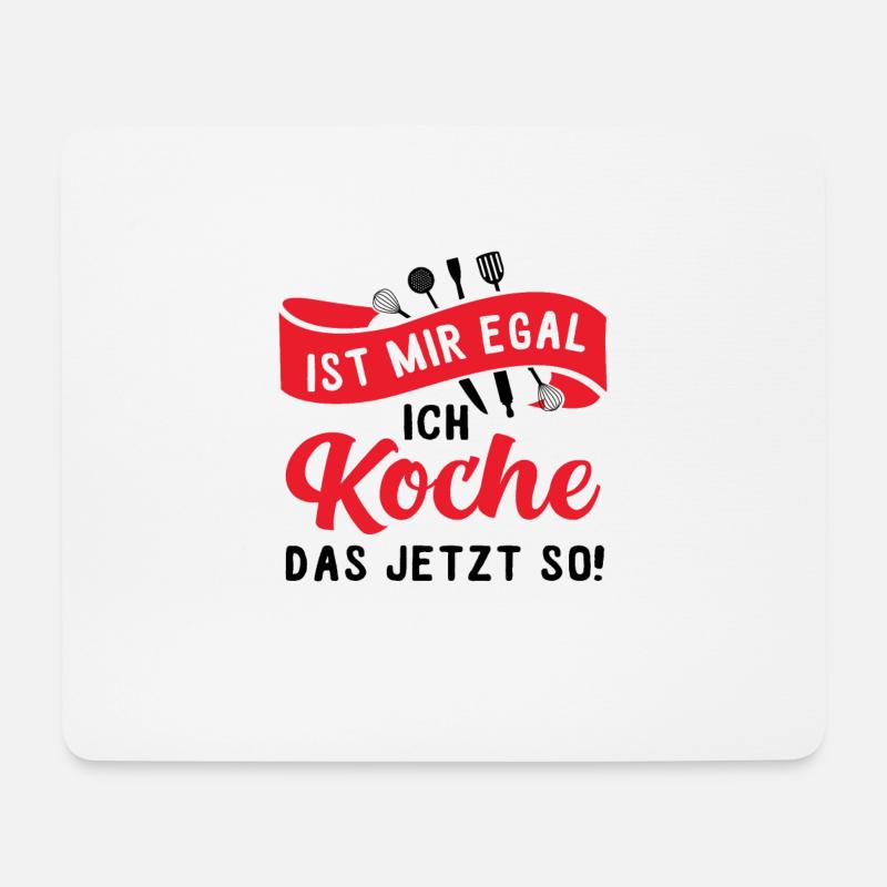 Lustiger Hobbykoch Spruch, kochen Geschenk - Mousepad (Querformat) - Weiß