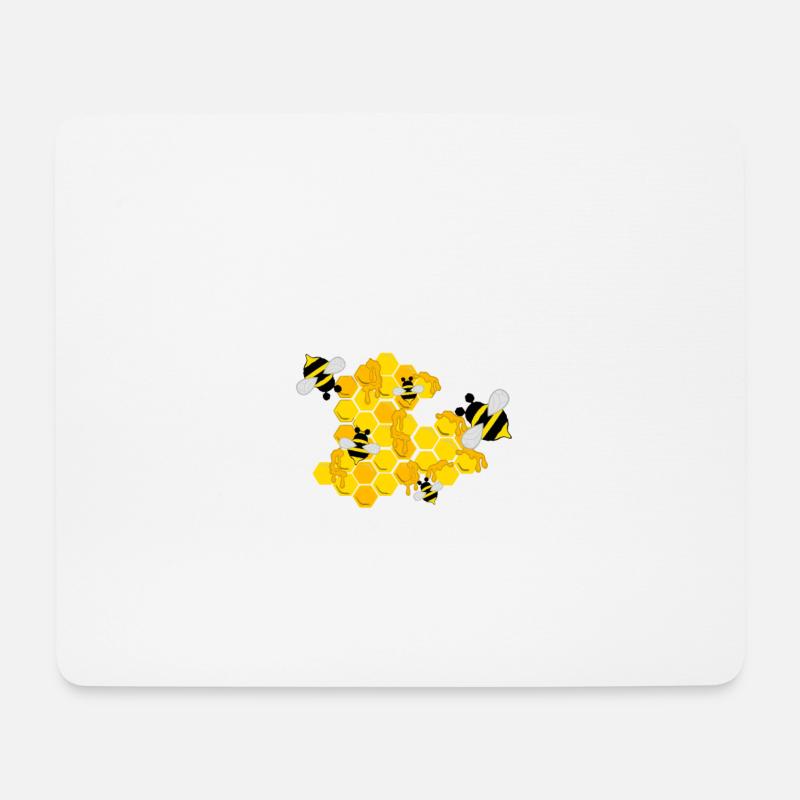 Imker mein Volk braucht mich Biene Geschenk - Mousepad (Querformat) - Weiß