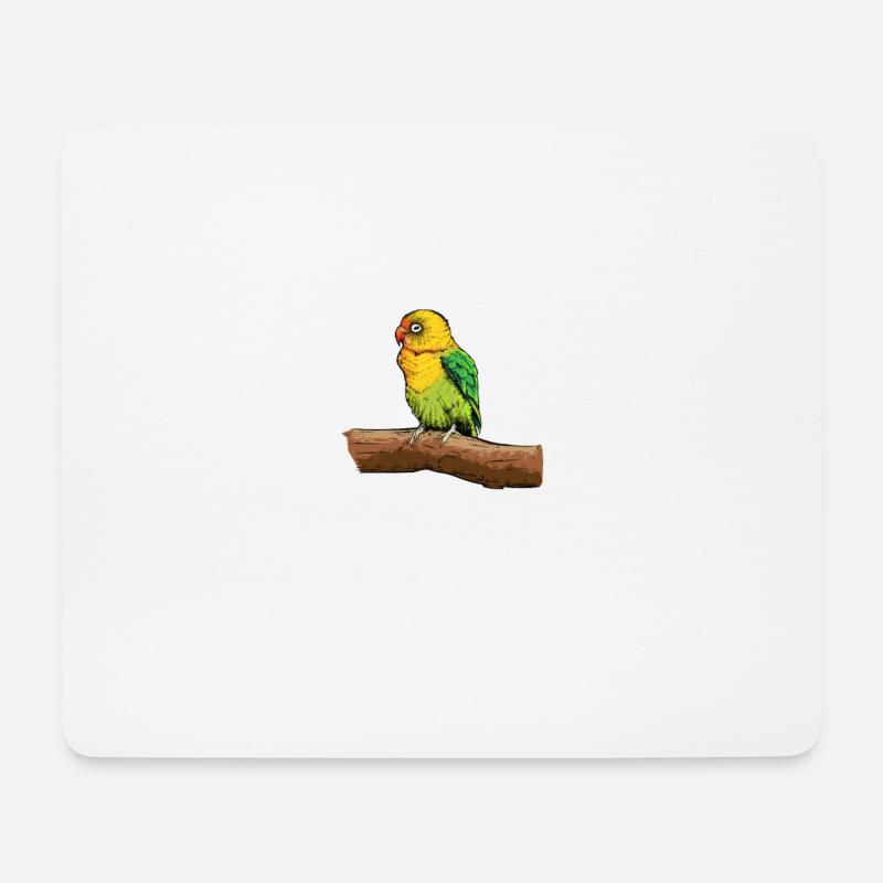 Agaproniden Hausvogel Haustier für Vogel Halter - Mousepad (Querformat) - Weiß