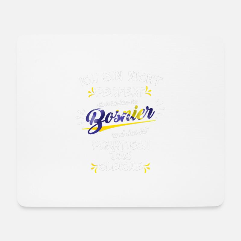 Bosnien Ich bin ein Bosnier - Mousepad (Querformat) - Weiß