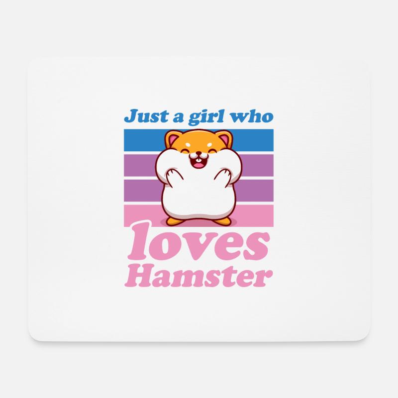 Hamster Feldhamster Goldhamster Mama Geschenk - Mousepad (Querformat) - Weiß