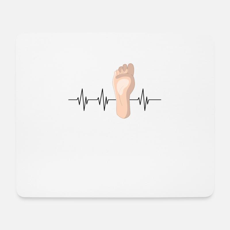 Fußpflege Podologin Nageldesignerin Kosmetik - Mousepad (Querformat) - Weiß