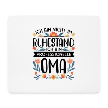 Professionelle Oma Rentnerin Ruhestand Großmutter - Mousepad (Querformat) - Weiß - Vorne