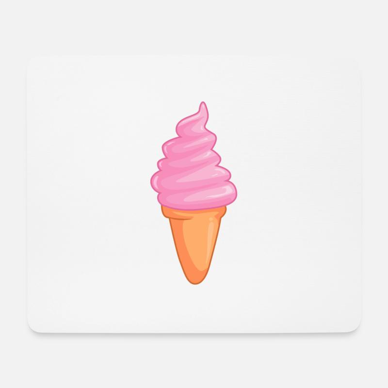Eis - Mousepad (Querformat) - Weiß