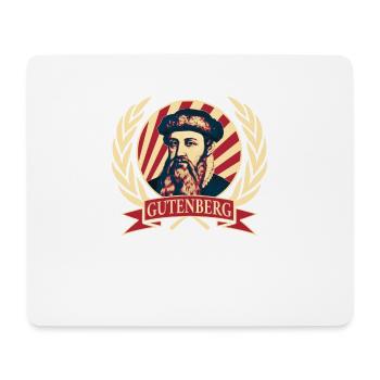 Johannes Gutenberg - Mouse Pad (horizontal) - white - Front
