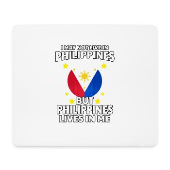 Philippinen Leben Liebe Filipino Flagge I Geschenk - Mousepad (Querformat) - Weiß - Vorne