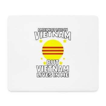 Vietnam Flag Love Home Heart Flag I Gift - Mouse Pad (horizontal) - white - Front