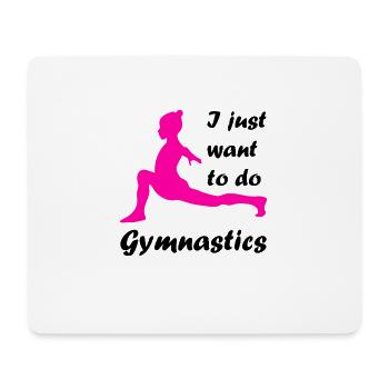 Turnerin Handstand gymnastik turnen - Mousepad (Querformat) - Weiß - Vorne