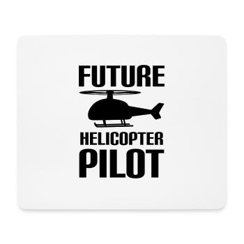 Future Helicopter Pilot Familie Kinder Piloten - Mousepad (Querformat) - Weiß - Vorne