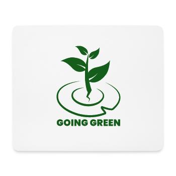 Going Green - nature environment ecology - Mouse Pad (horizontal) - white - Front