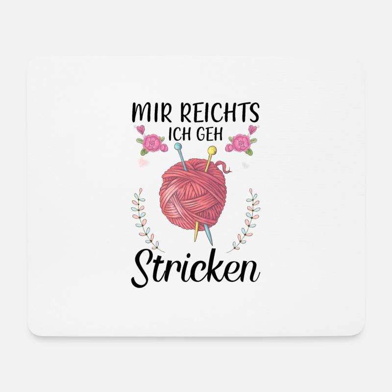 Stricken - Mousepad (Querformat) - Weiß