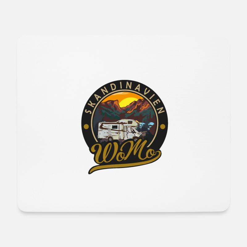 Skandinavien Womo - Mousepad (Querformat) - Weiß