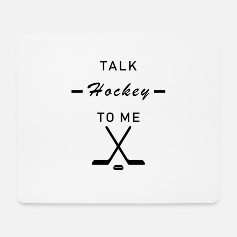 Eishockey Eishockey Eishockey Puck Ges - Mousepad (Querformat) - Weiß
