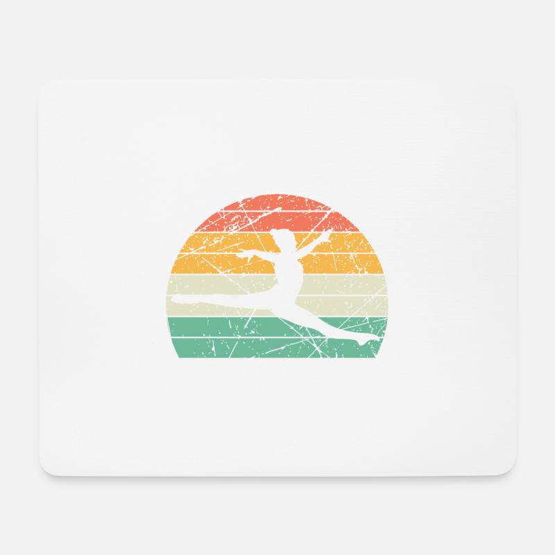 Turnen Turnerin Sport Gymnastik - Mousepad (Querformat) - Weiß