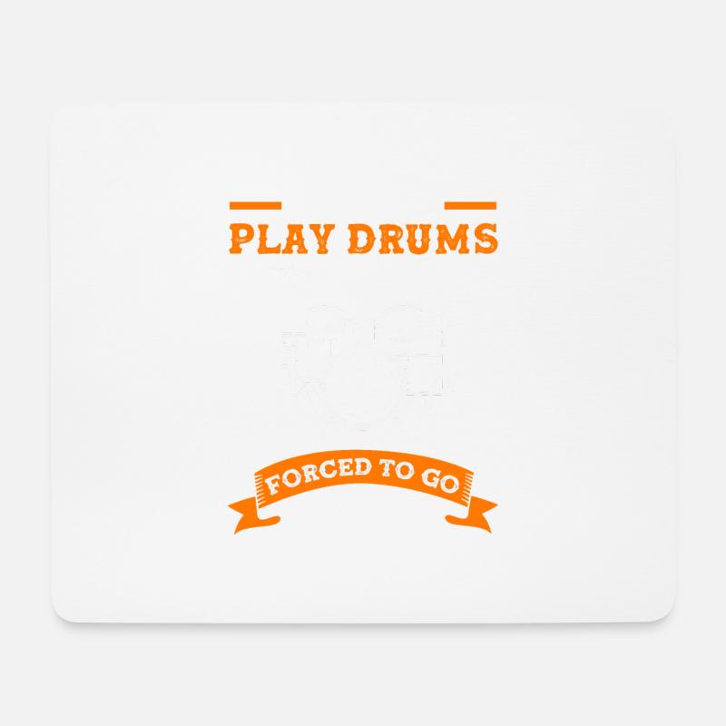 Drums Drummer Drumset Drum Drum Sticks - Mouse Pad (horizontal) - white