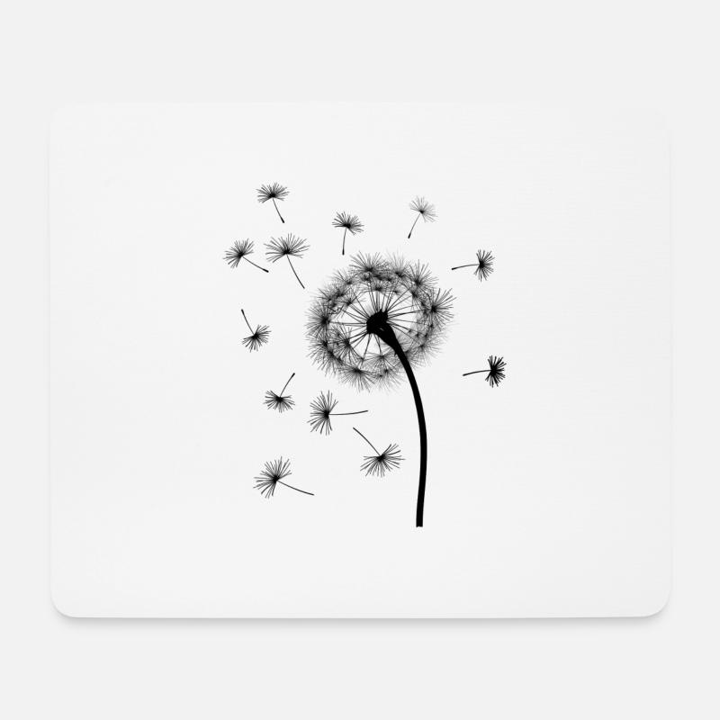 Pusteblume / Dandelion - Mouse Pad (horizontal) - white