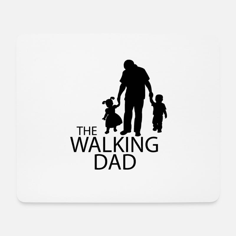 THE WALKING DAD - Mousepad (Querformat) - Weiß