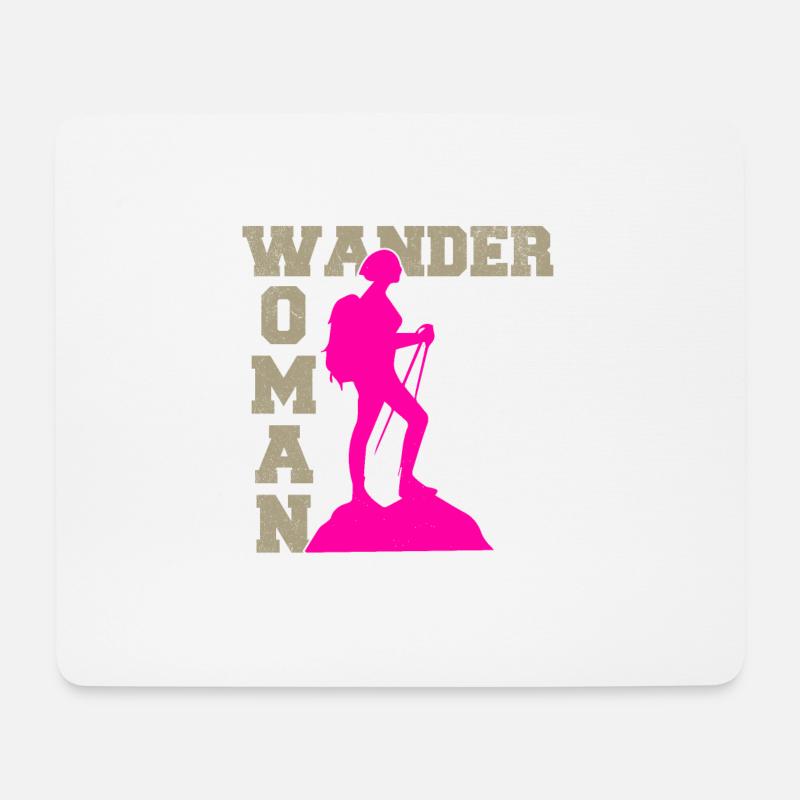 Ich bin eine Wander Woman - Mousepad (Querformat) - Weiß