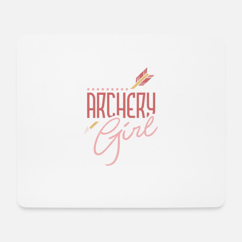 Archery Girl Funny Archery Lover - Mousepad (Querformat) - Weiß