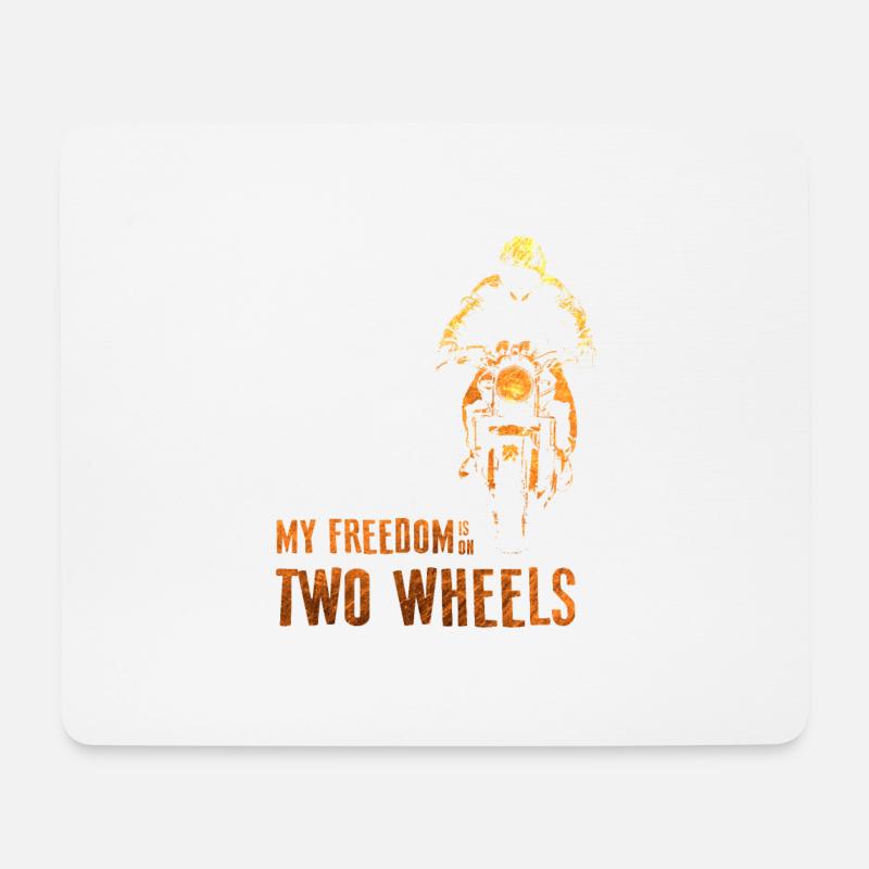 Motorrad - Mousepad (Querformat) - Weiß