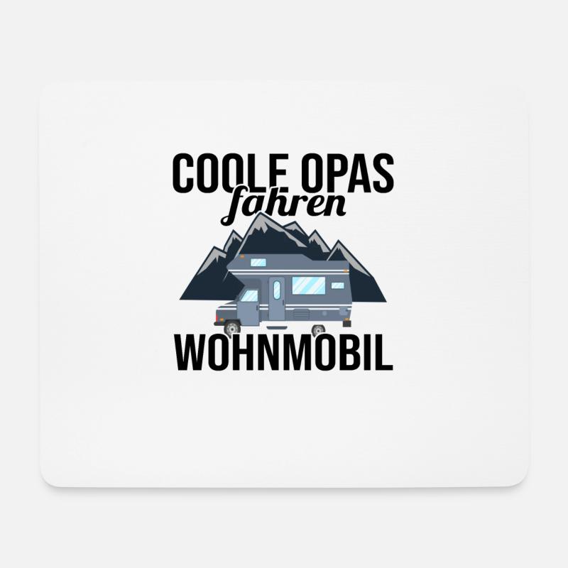Camping Wohnmobil Camper Geschenk - Mousepad (Querformat) - Weiß