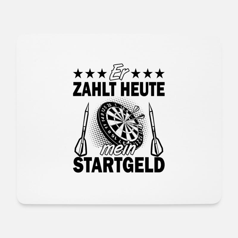 Darts Dart - Mousepad (Querformat) - Weiß