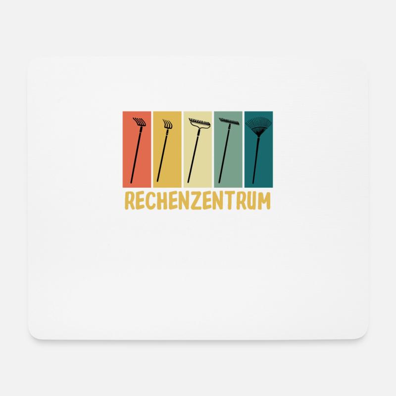 Rechenzentrum lustiger Informatiker Gärtner - Mousepad (Querformat) - Weiß