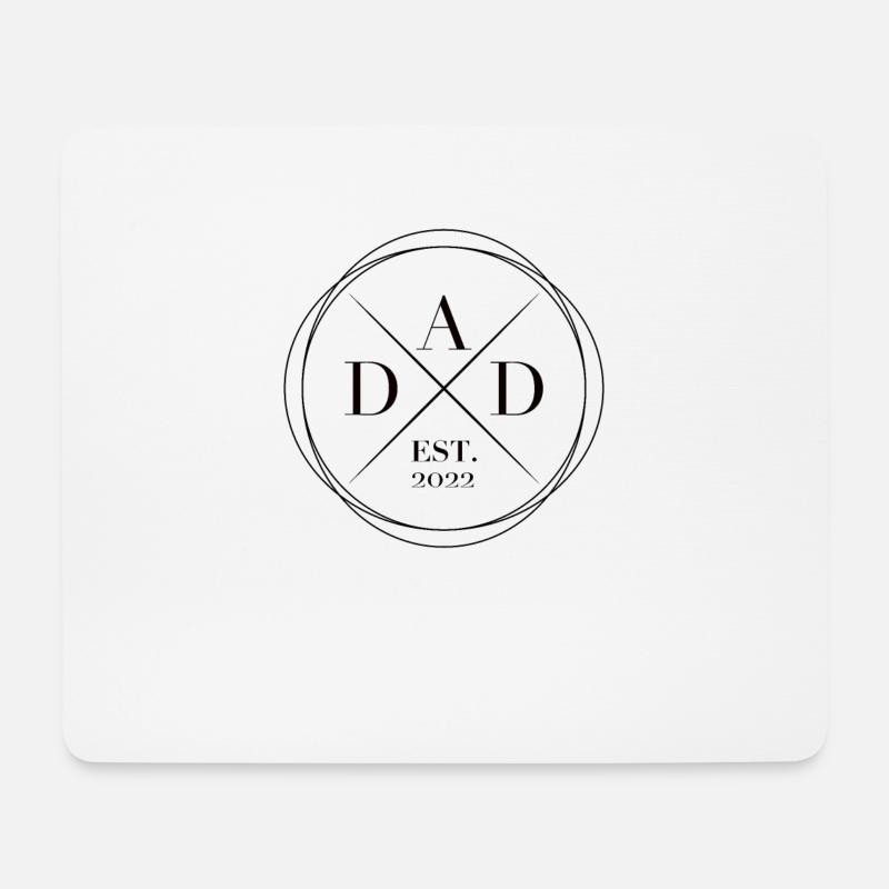 Dad est. 2022 werdende Väter Familie Eltern - Mousepad (Querformat) - Weiß