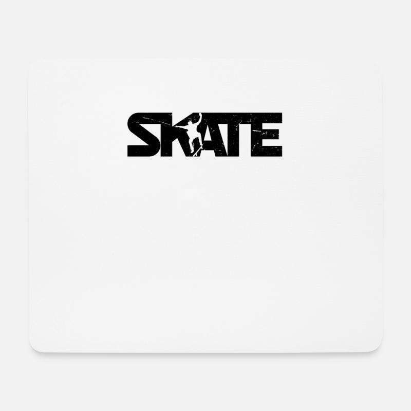 Skateboard Skateboarder Geschenk skateboarding - Mousepad (Querformat) - Weiß