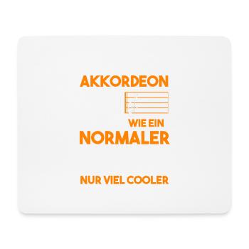 Akkordeon Opa Fisarmonica Großvater - Mousepad (Querformat) - Weiß - Vorne