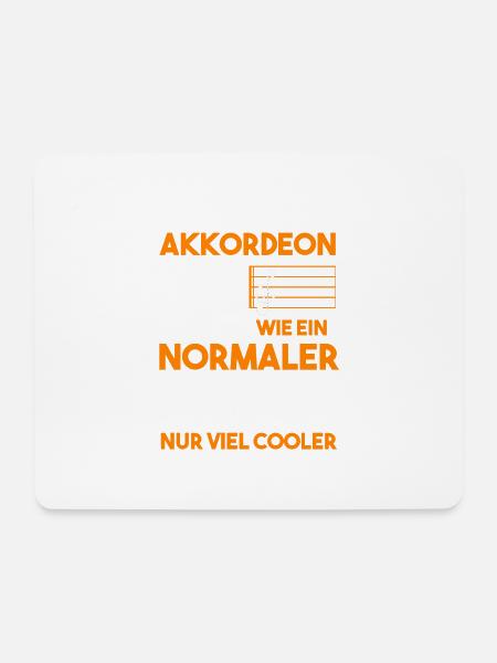Akkordeon Opa Fisarmonica Großvater - Mousepad (Querformat) - Weiß