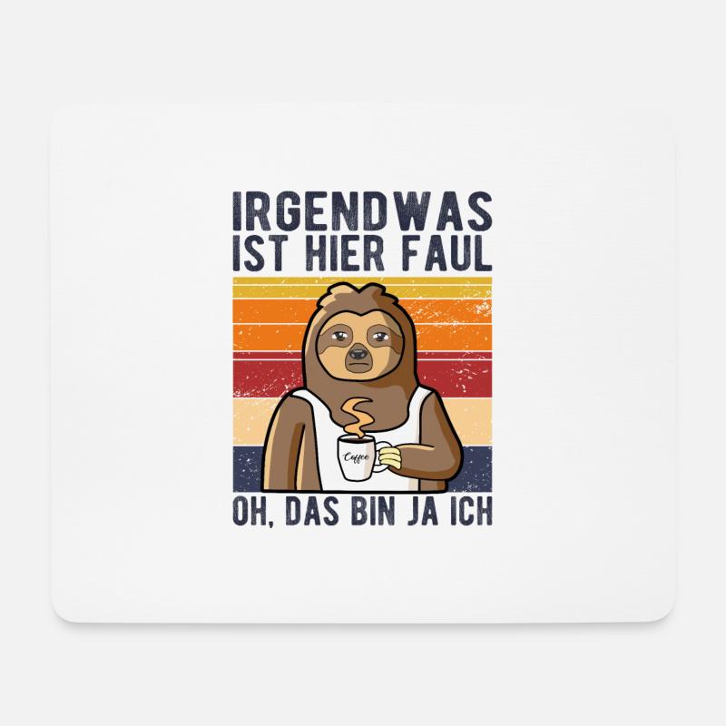 Irgendwas ist hier faul oh, das bin ja ich - Mousepad (Querformat) - Weiß