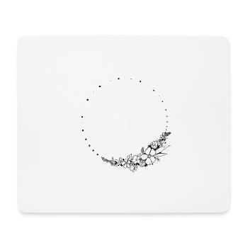 Circle of flowers - Mouse Pad (horizontal) - white - Front