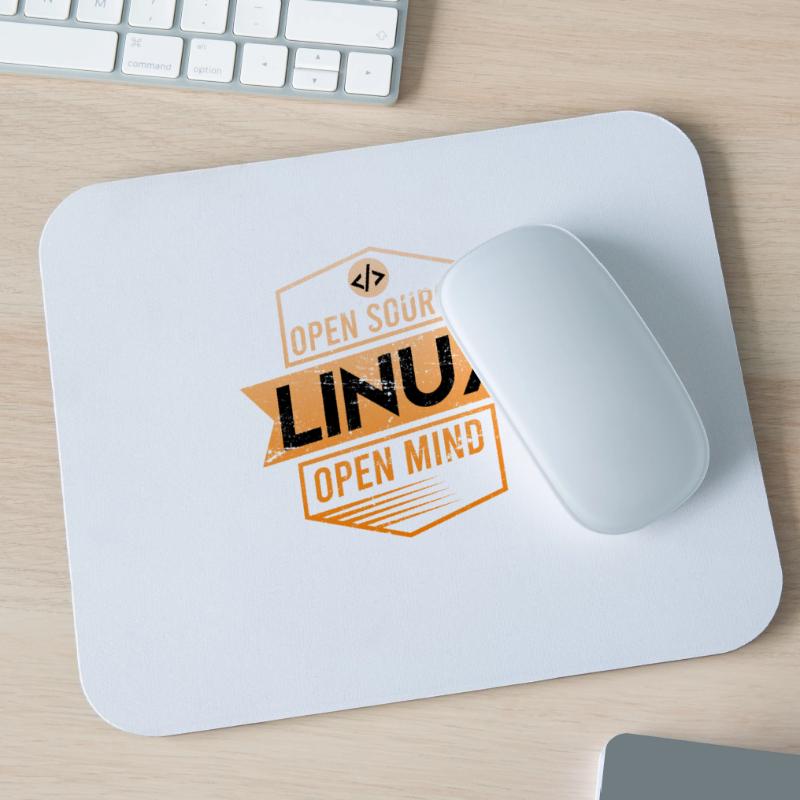 Linux Open Source Open Mind Operating System Mouse Pad (horizontal)