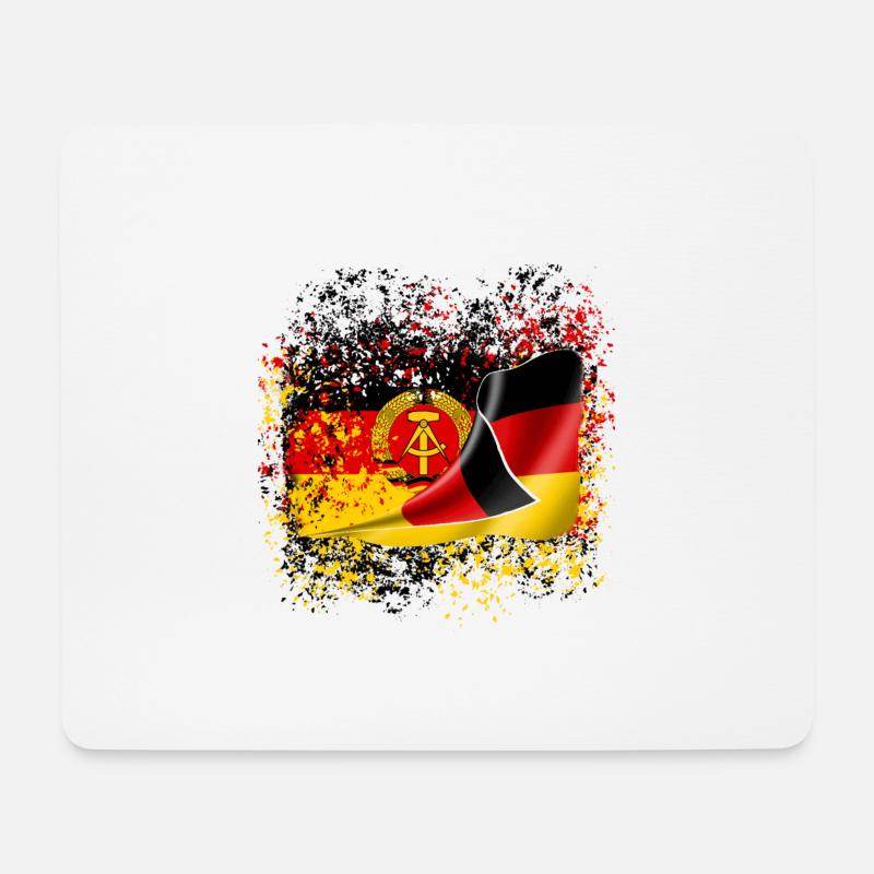 DDR Deutsche Freundschaft Ossi Freunde Nostalgie - Mousepad (Querformat) - Weiß