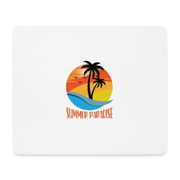 Summer Holiday Holiday Sun Beach Saying - Mouse Pad (horizontal) - white - Front
