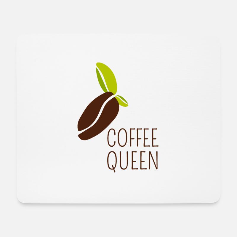 coffee queen - Mouse Pad (horizontal) - white