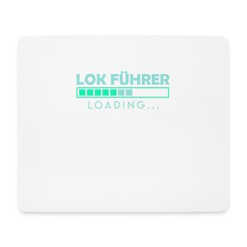 Lok Führer Lokführer Geschenk werdender Zug Führer - Mousepad (Querformat) - Weiß - Vorne
