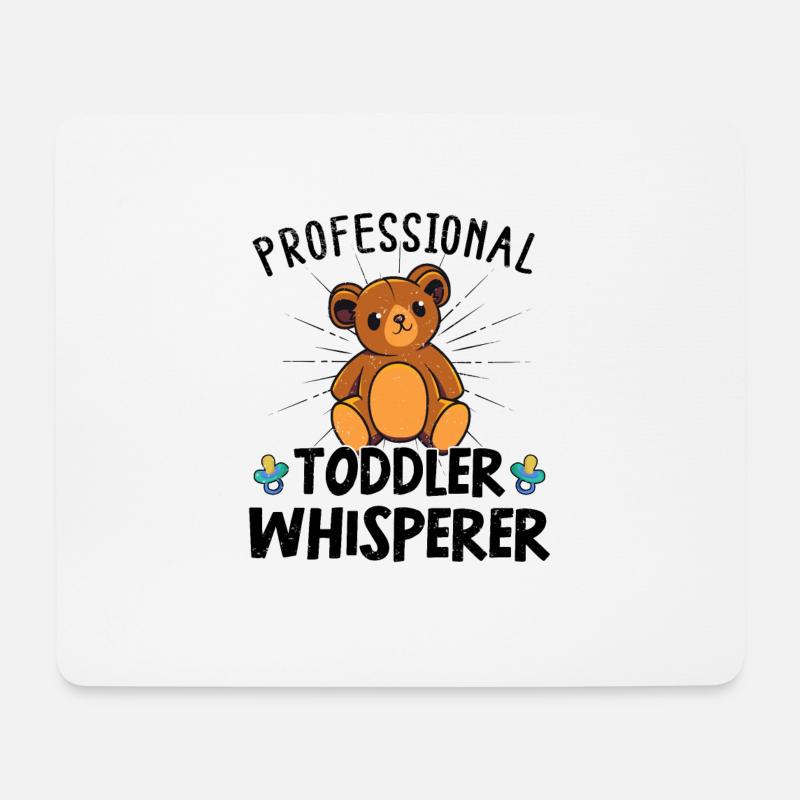 Erzieherin Kita Kindergarten Krippe Teddybär - Mousepad (Querformat) - Weiß