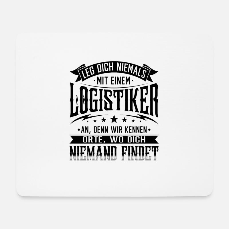 Logistiker Logistik lustiger Spruch Lagerist - Mousepad (Querformat) - Weiß