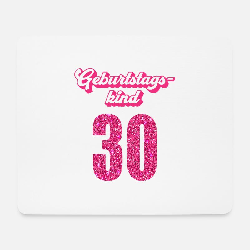 30. Geburtstag 30 Jahre 30er Geburtstagskind - Mousepad (Querformat) - Weiß