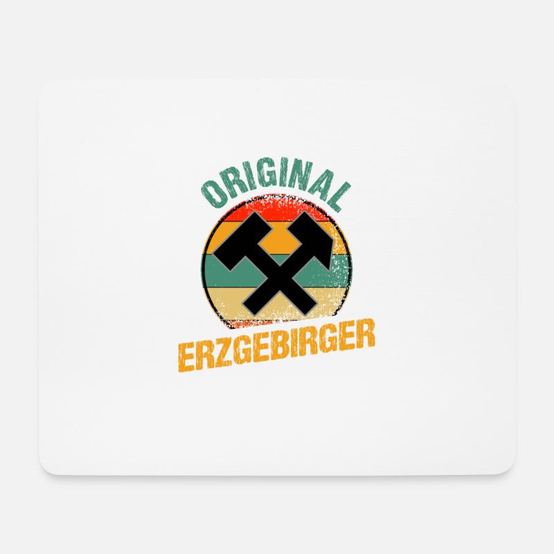 Original Erzgebirger - Mousepad (Querformat) - Weiß