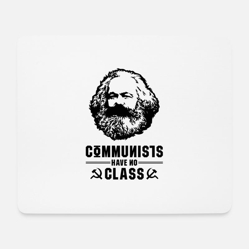 Communists class Geschenk Karl Marx Marxismus - Mousepad (Querformat) - Weiß