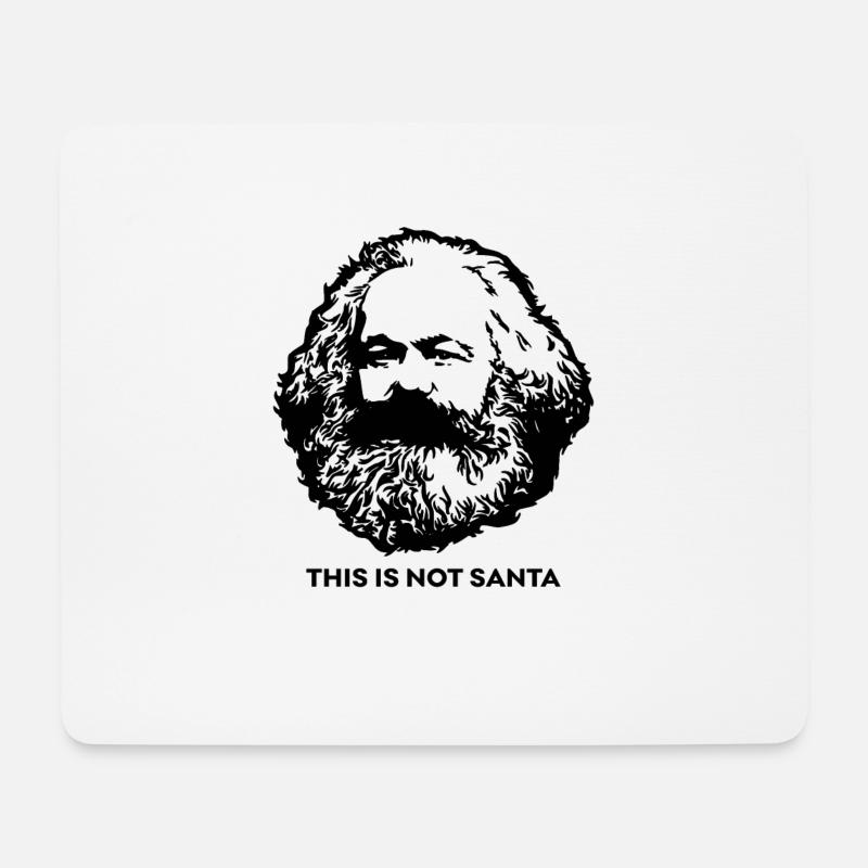 This is not santa Geschenk Karl Marx Marxismus - Mousepad (Querformat) - Weiß