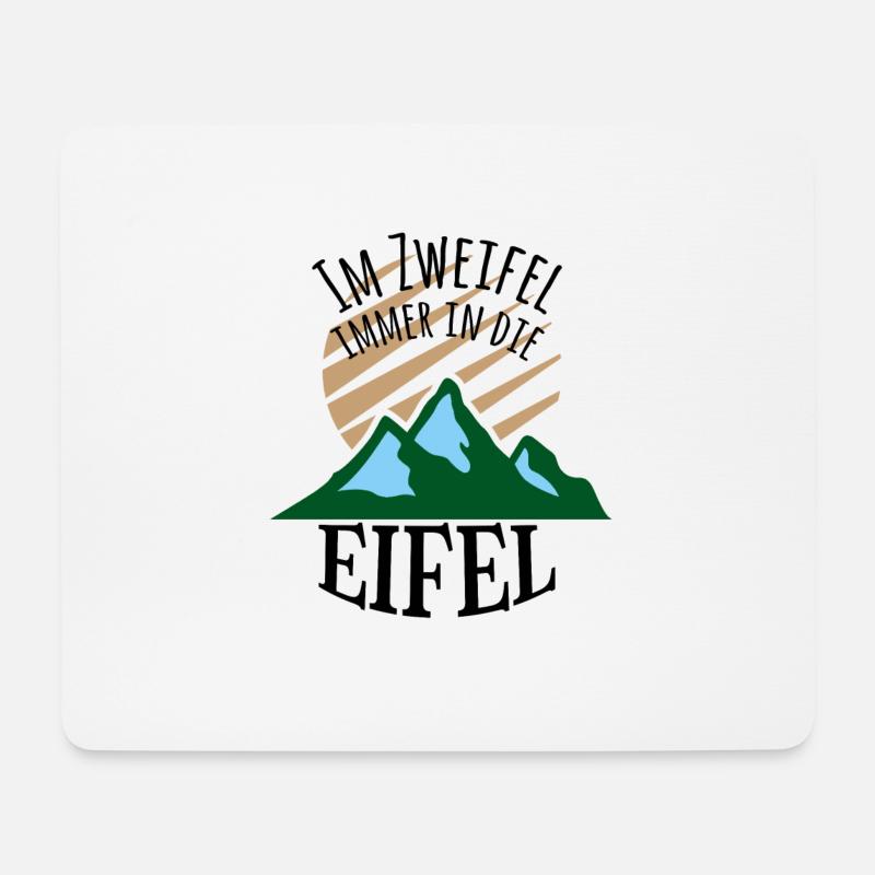 Im Zweifel immer in die Eifel - Mousepad (Querformat) - Weiß
