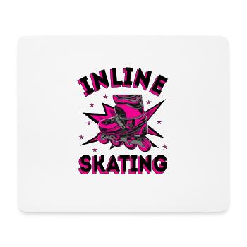 Inline Skating Inline-Skates - Mousepad (Querformat) - Weiß - Vorne