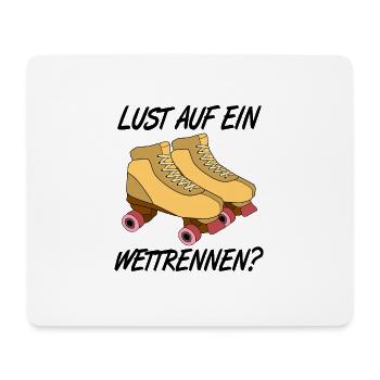 Rollschuhe - Mousepad (Querformat) - Weiß - Vorne