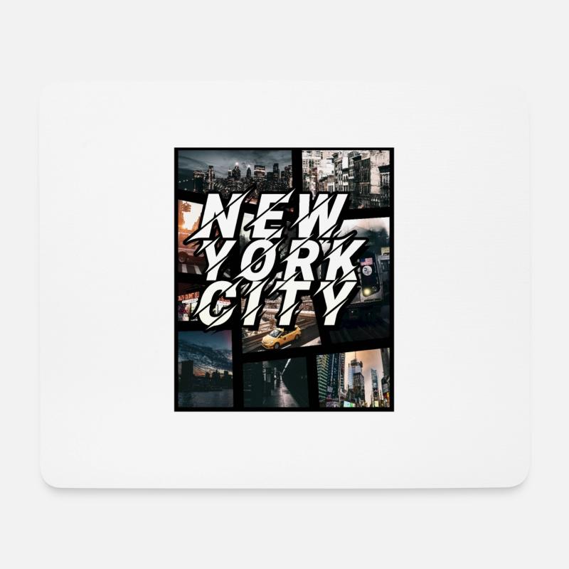 New York City GTA Design - Mousepad (Querformat) - Weiß