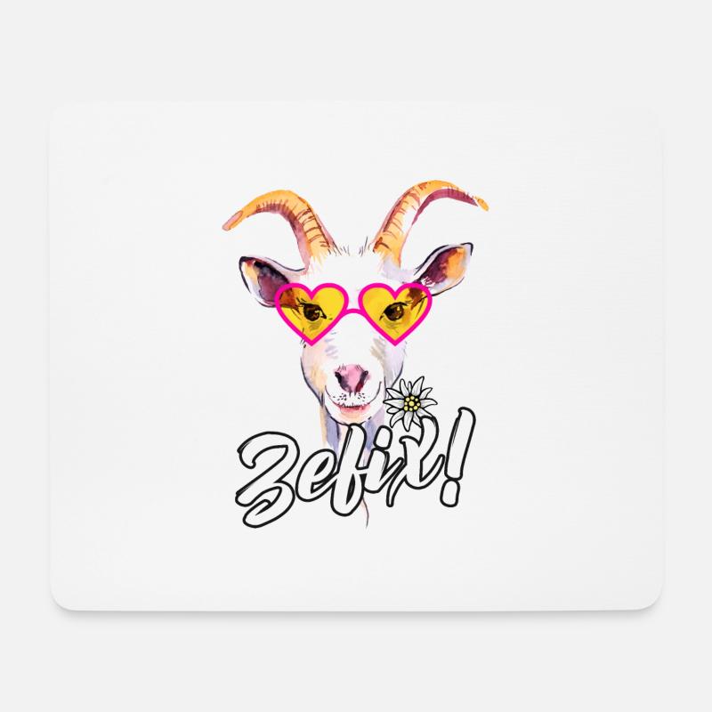 Zefix Bayern Dialekt Mei Dirndl Ersatz Tracht Madl - Mousepad (Querformat) - Weiß